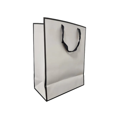 Paper Gift Bag, Elegant Cream/Black