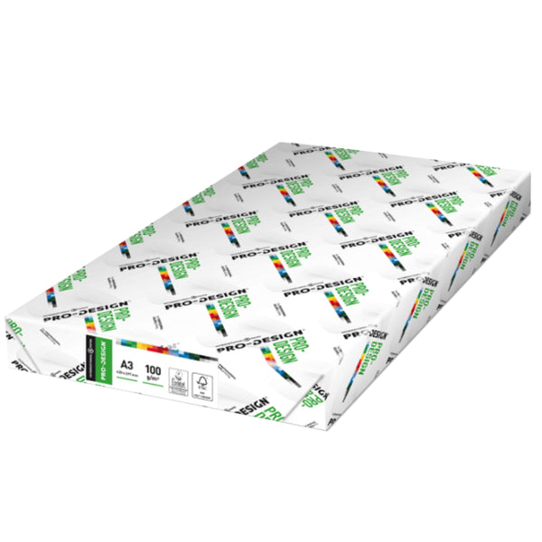 Premium Paper Sample Pro-Design Premium Paper A3, 100gsm, 500sheets/pack, White - Office ...