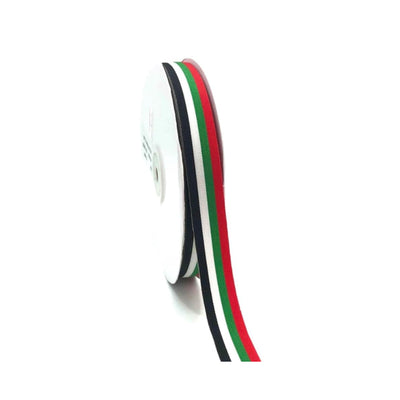 UAE Flag Satin Ribbon thin, 15mm x 22meter