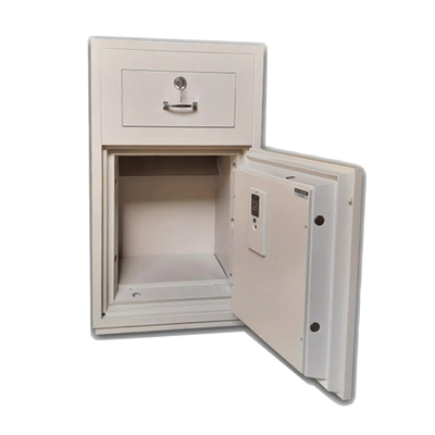 Eiko PSG-125E Fire Resistant Deposit Safe, Digital & Key Lock, Light Grey