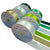 Double Faced Satin Ribbon broad, 25mm x 22.86m, Assorted Green Colors