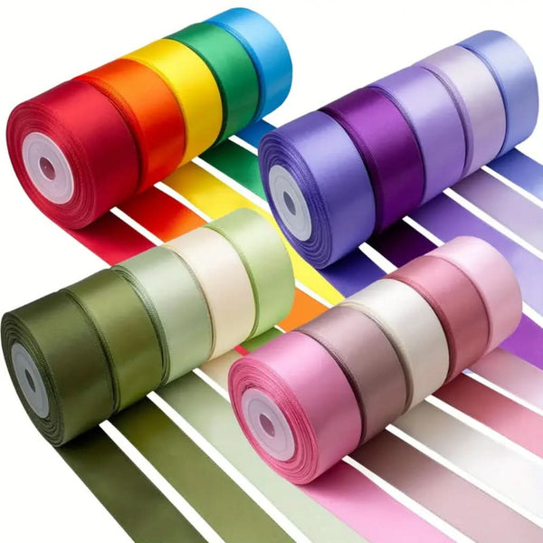 Broader Ribbons Satin Ribbon broad, 25mm x 10yards, Various Colors - Office One LLC