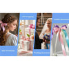 Satin Ribbon broad, 25mm x 4.57m, Assorted Colors