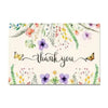 THANK YOU Greeting Card with Envelope and Sticker, 100 x 150mm, Assorted Designs, per piece