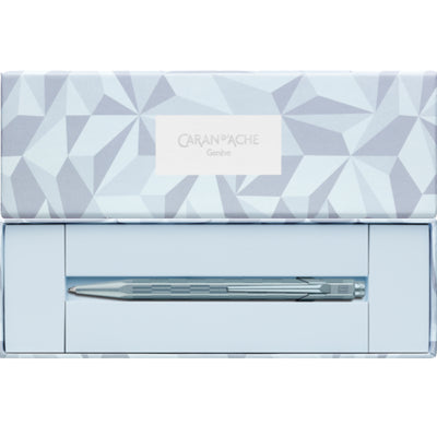CARAN d'ACHE 849 Ballpoint ALPINE FROST with Box, Blue - Special Edition
