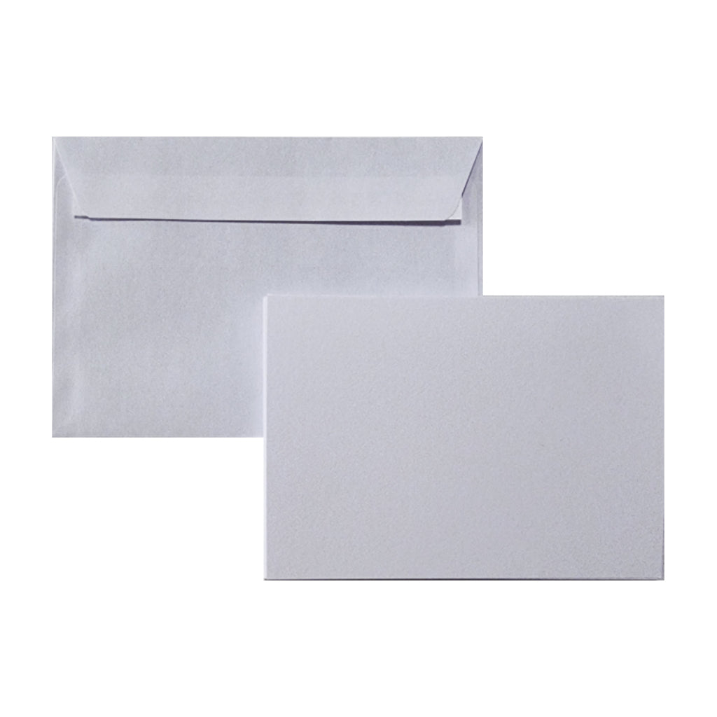 Blank Folded Card with Envelope A6 - 105 x 148mm, 5/pack, White