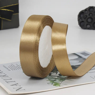 Satin Ribbon Gold, Assorted