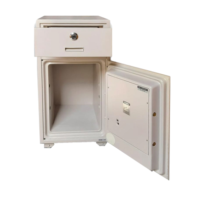 Eiko PS50E Fire Resistant Deposit Safe, Digital & Key Lock, Light Grey