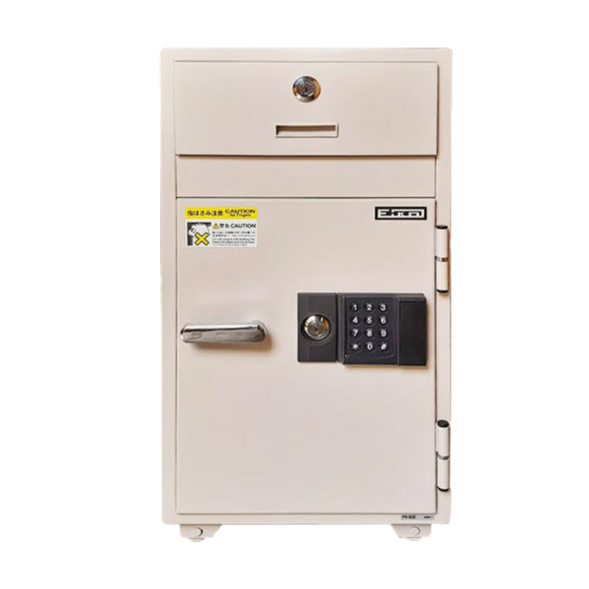 Eiko PS50E Fire Resistant Deposit Safe, Digital & Key Lock, Light Grey