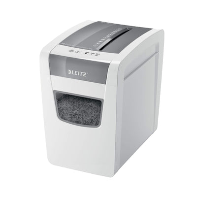 Leitz IQ Home/Office Slim Cross Cut Shredder, White