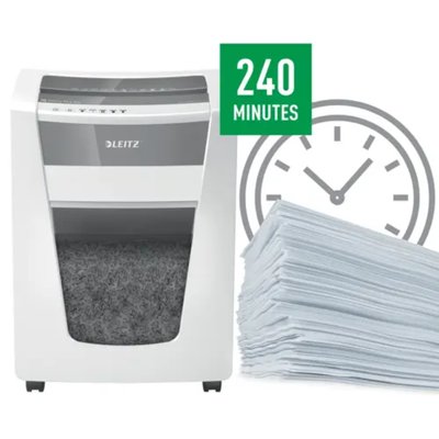 Leitz IQ Office Pro Micro Cut Shredder, White