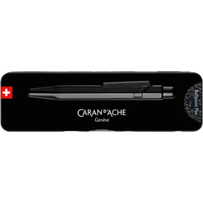 CARAN d'ACHE 849 Ballpoint Pen HORSE with Box, Black/Gold - Special Edition