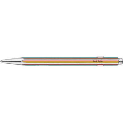 CARAN d'ACHE 849 Ballpoint Pen PAUL SMITH Signature Stripes with Box, Grey Silver