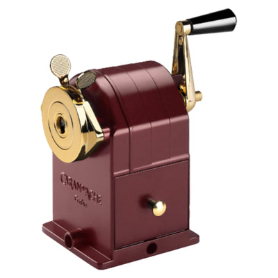 CARAN d'ACHE Metal Rotary Pencil Sharpener Burgundy - Special Edition
