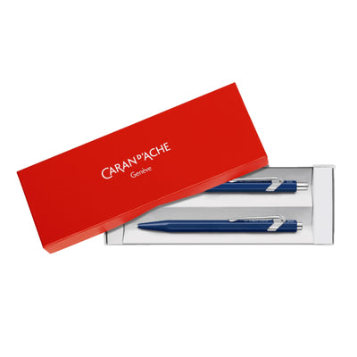 CARAN d'ACHE 849 Set Ballpoint Pen and Mechanical Pencil, Classic Blue