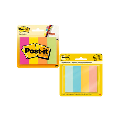 3M Post-it Page Markers 671-4AF, 4pads/pack, Assorted Colors