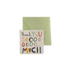 Mini Greeting Card with Envelope, Assorted Subjects, per piece