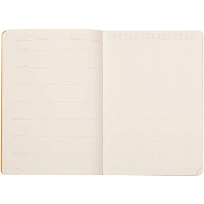 RHODIA Perpetual undated Diary A5, Soft PU Cover, 1Week/1Page, Pink