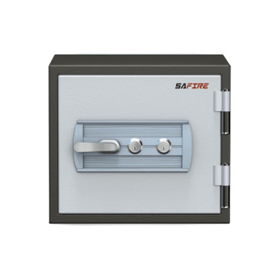 SAFIRE FR20 Fire Resistant Safe with 2 Key Lock, Grey