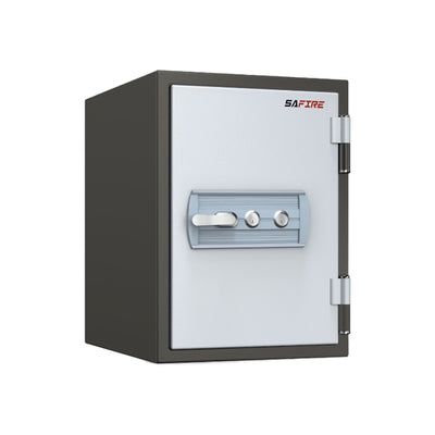 SAFIRE FR30 Fire Resistant Safe with 2 Key Lock, Grey