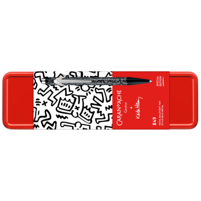 CARAN d'ACHE 849 Ballpoint KEITH HARING with Box, Black - Special Edition