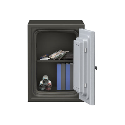 SAFIRE FR30 Fire Resistant Safe with 2 Key Lock, Grey