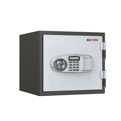 SAFIRE FR20 Fire Resistant Safe with 1 Key Lock + 1 Digital, Grey