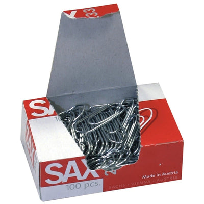 Sax Paper Clips 233, 30mm, 100/box