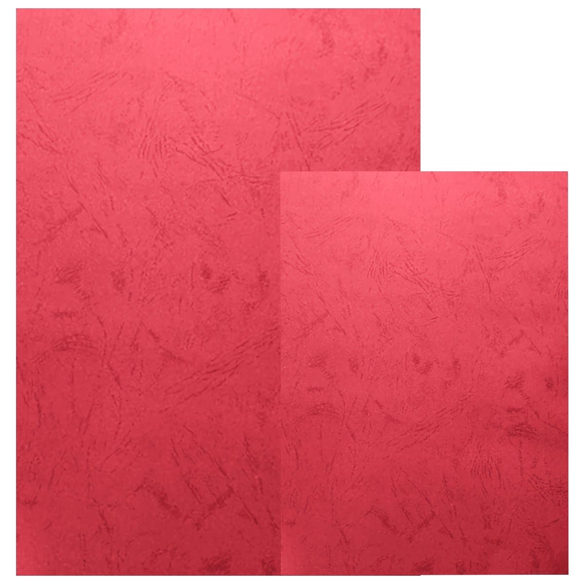 Deluxe Embossed Leather Board Binding Cover, 100/pack, Red