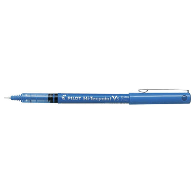 Pilot V5 Hi-Tecpoint BX-V5 Roller Ball Pen, 0.5mm, Blue
