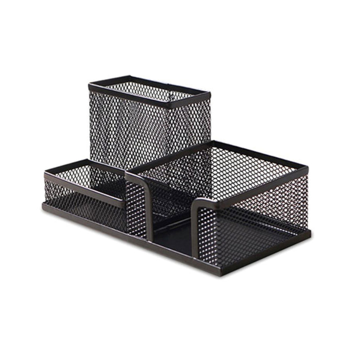 Partner Metal Mesh Desktop Organizer, Black