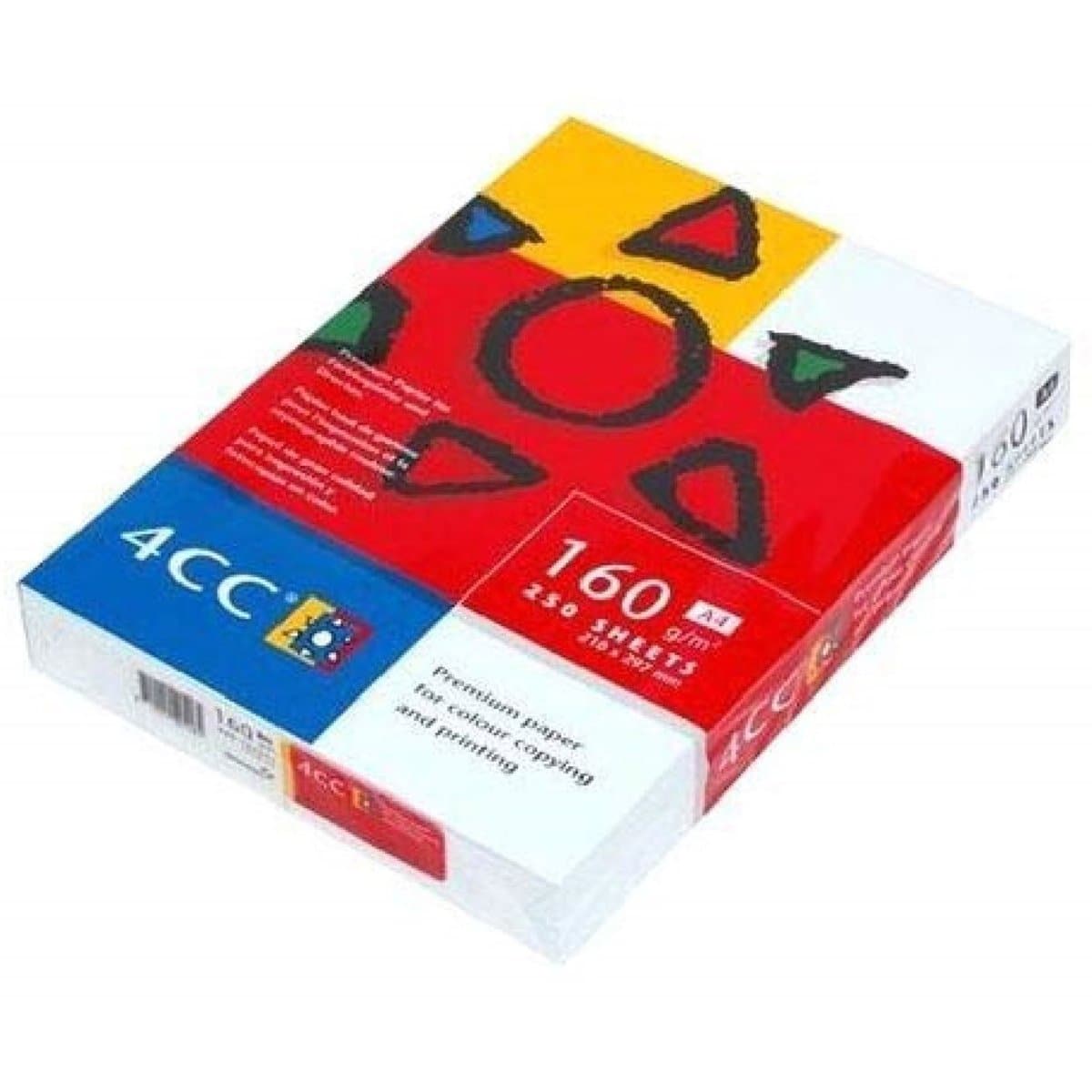 4CC Premium Paper A4, 160gsm, 250sheets/ream, White