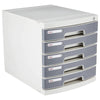 deli 5 Drawer Cabinet with Lock, Grey