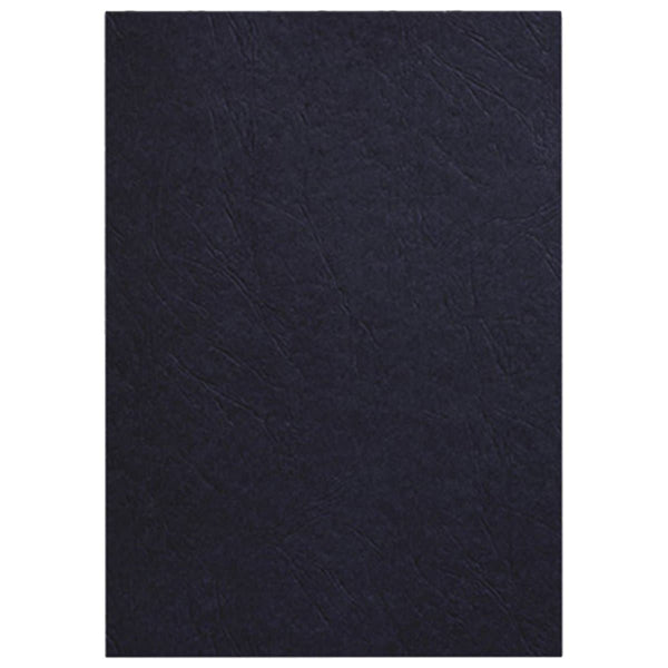 Deluxe Embossed Leather Board Binding Cover, 100/pack, Black Office