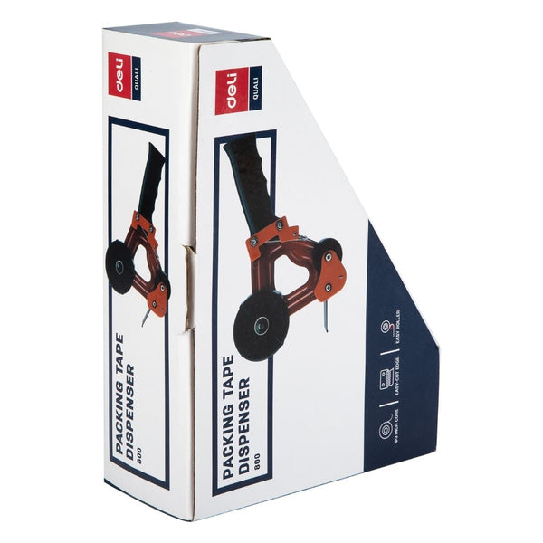 deli Packing Tape Dispenser, Orange/Black Office One LLC