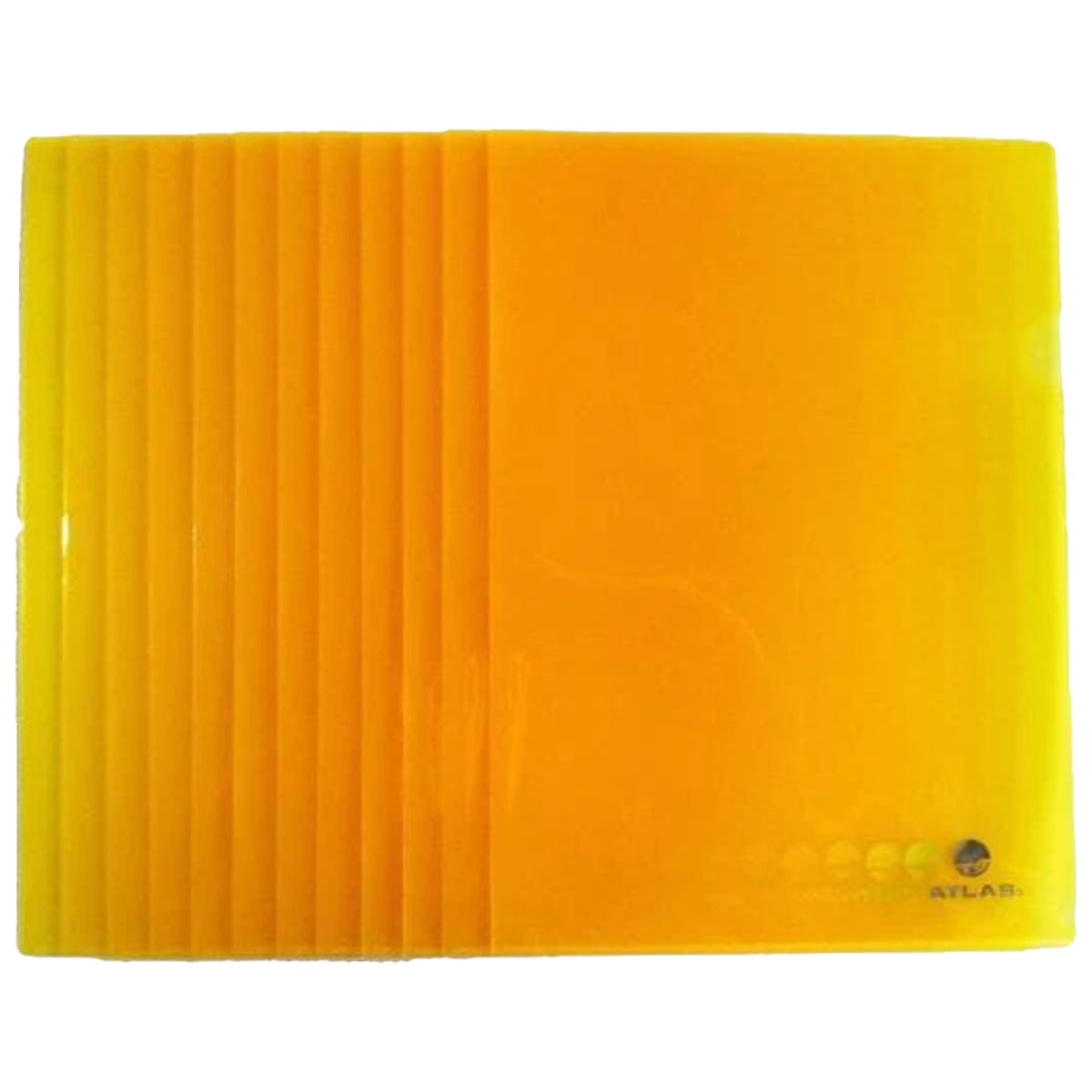 Atlas Clear L Folder A4, 12/pack, Yellow