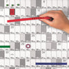 Magnetoplan Magnetic Strips, different sizes, Red