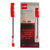 Cello Ballpoint Pen Finegrip soft tip, 0.7mm, 12/box, Red