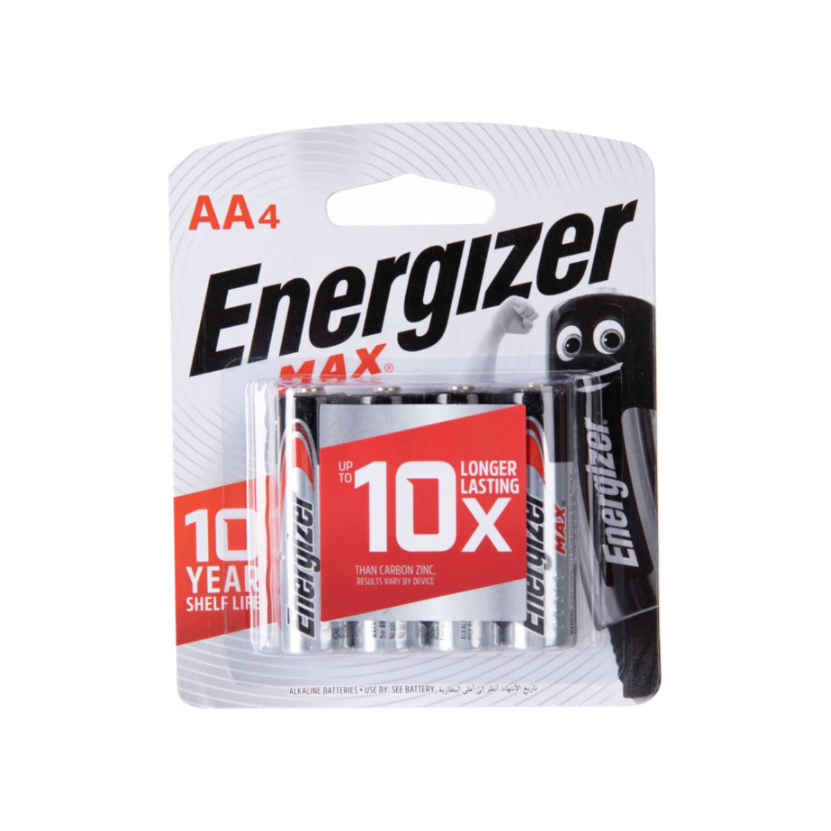 Energizer Alkaline Battery AA, 4/pack