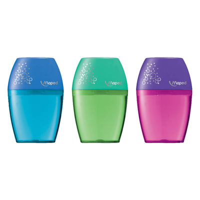Maped Sharpener SHAKER 1 Hole, MD-534753, Assorted Colors