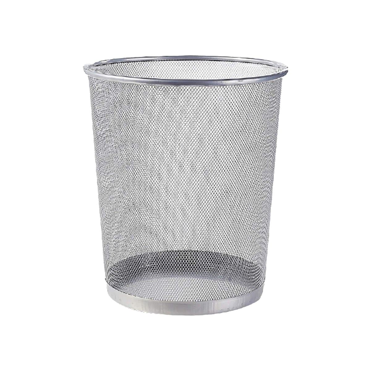 Partner Metal Mesh Waste Bin, Silver