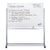 Double Sided Magnetic White Board, with Metal Stand and Wheels