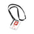 Durable Crystal-Clear Acrylic Security Pass Holder with Textile Necklace