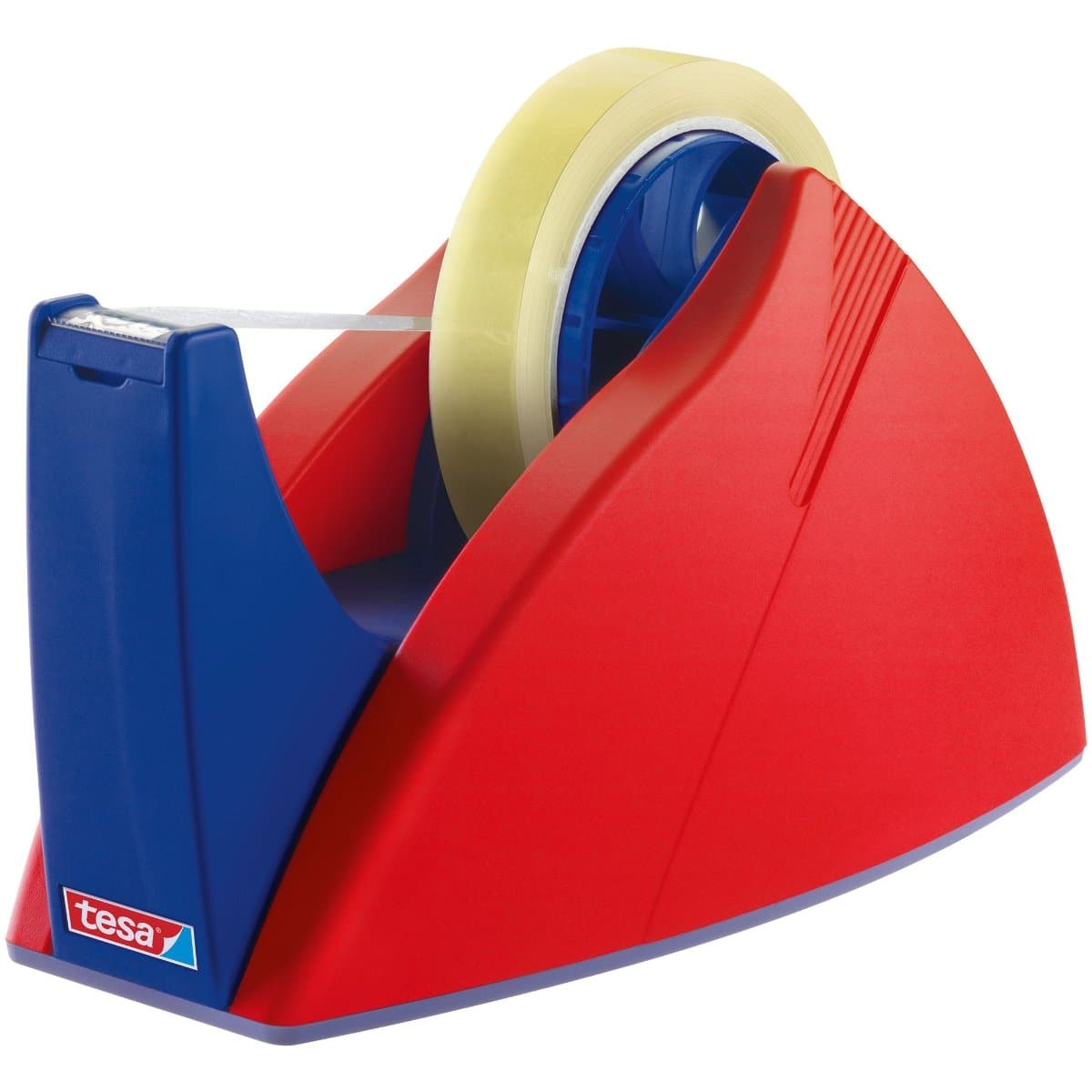 tesa EASY CUT PROFESSIONAL, Desk Dispenser for Tapes up to 25mm x 66m, Red/Blue