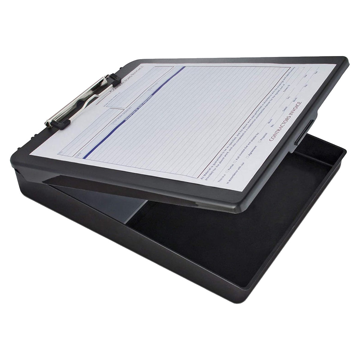Saunders DeskMate, Storage Clip Board, Fits Forms A4, Black