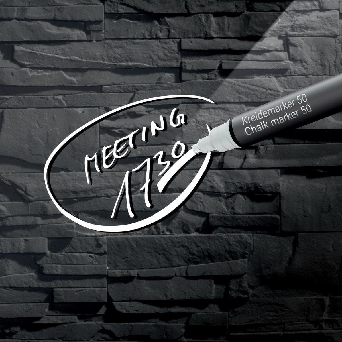 Sigel Magnetic Glass Board ARTVERUM, 130 x 55 cm, Black Slate Design