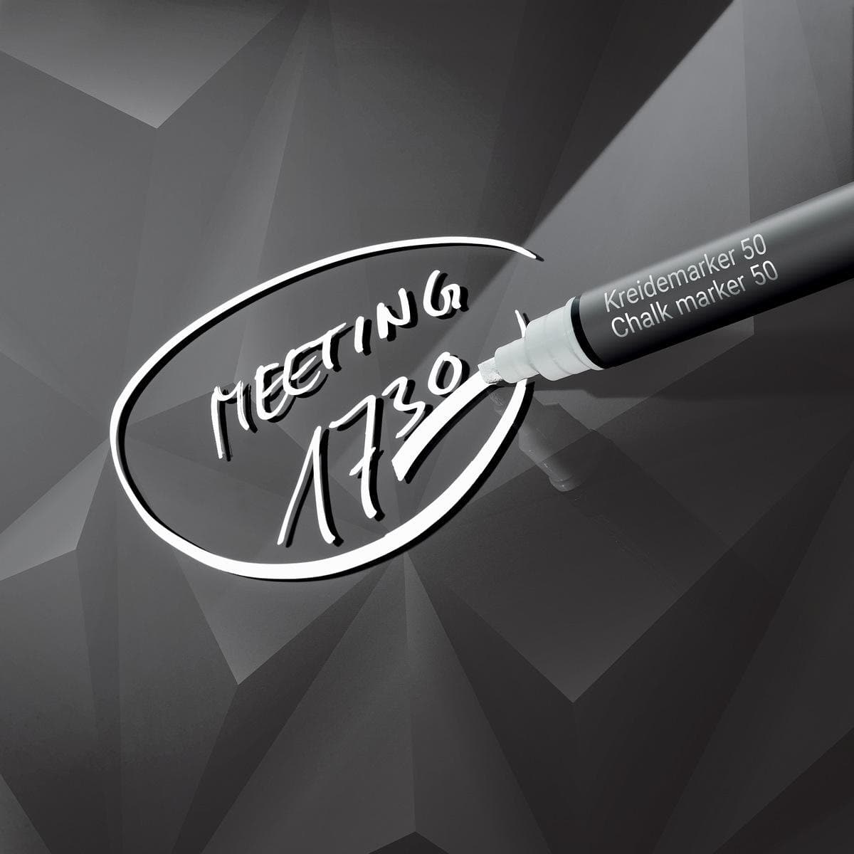 Sigel Magnetic Glass Board ARTVERUM, 48 x 48 cm, Black-Diamond