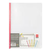 deli Spine Bars with Transparent Cover Sheets A4, 5/pack, Assorted Colors