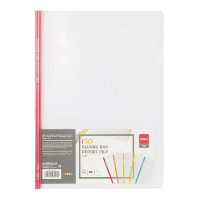 deli Spine Bars with Transparent Cover Sheets A4, 5/pack, Assorted Colors