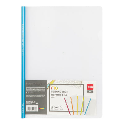 deli Spine Bars with Transparent Cover Sheets A4, 5/pack, Assorted Colors